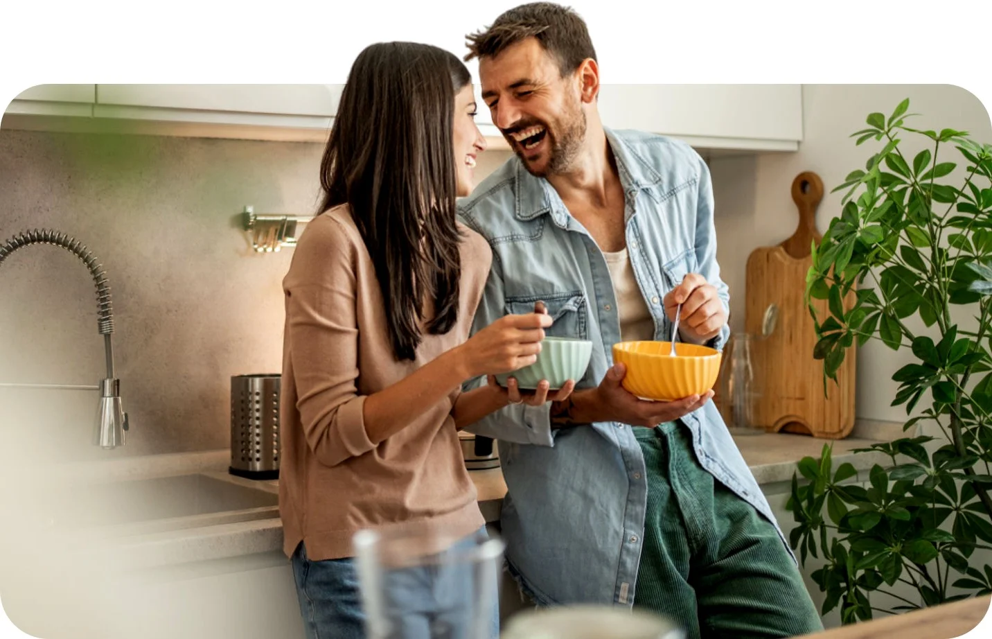 home banner couple buying a home